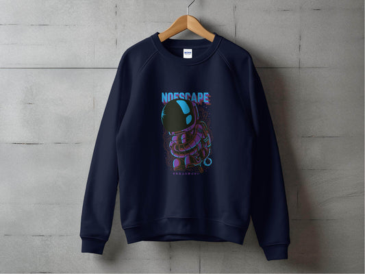 No Escape Spaceman Illustration Graphic Hoodie - Design & Vybe