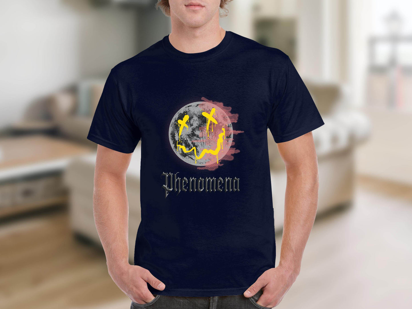 Phenomena Gothic Grunge Smile Face Design Style T-Shirt - Design & Vybe