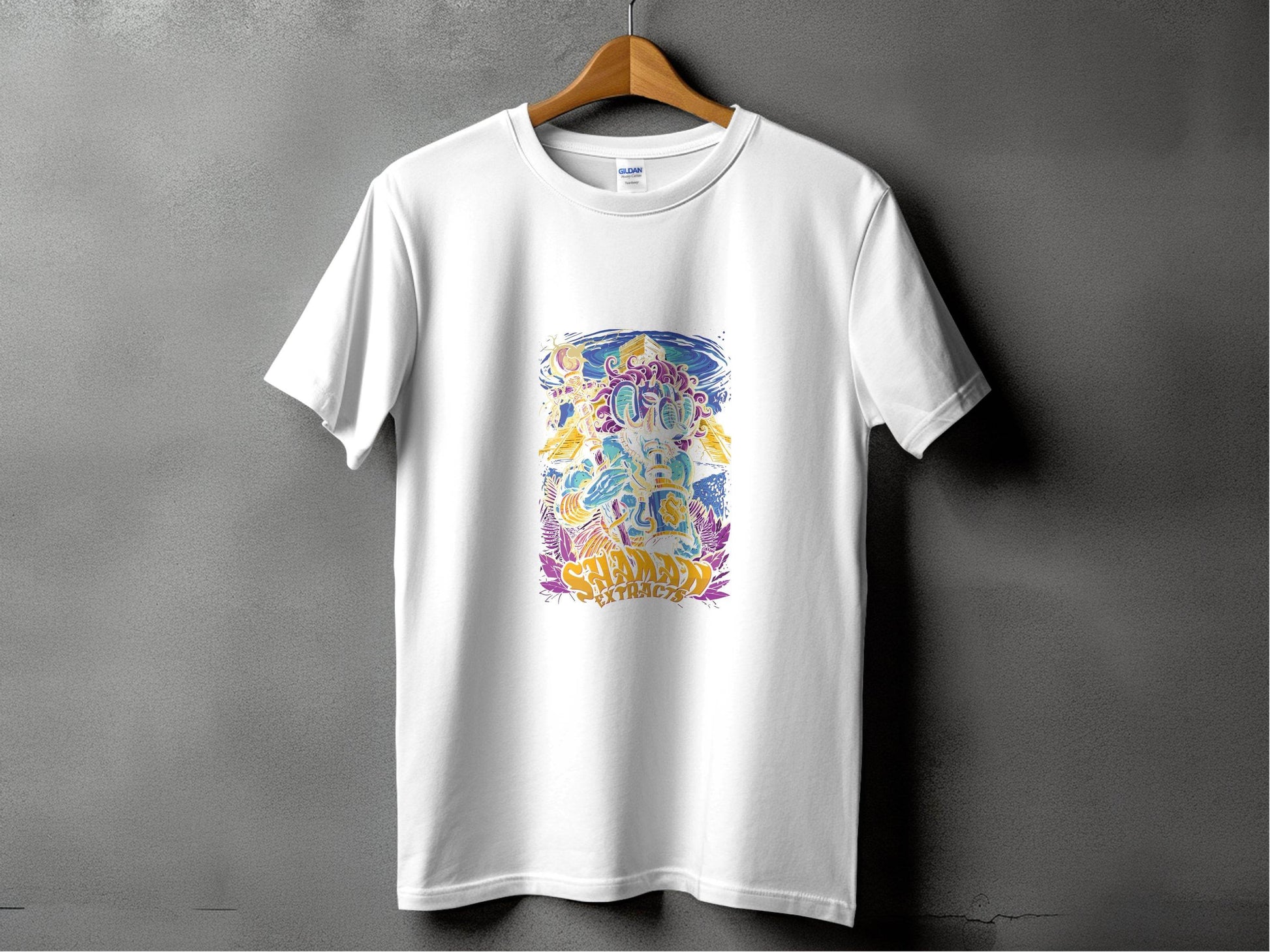Shaman Extracts Colorful Design Graphic Artwork T-Shirt - Design & Vybe