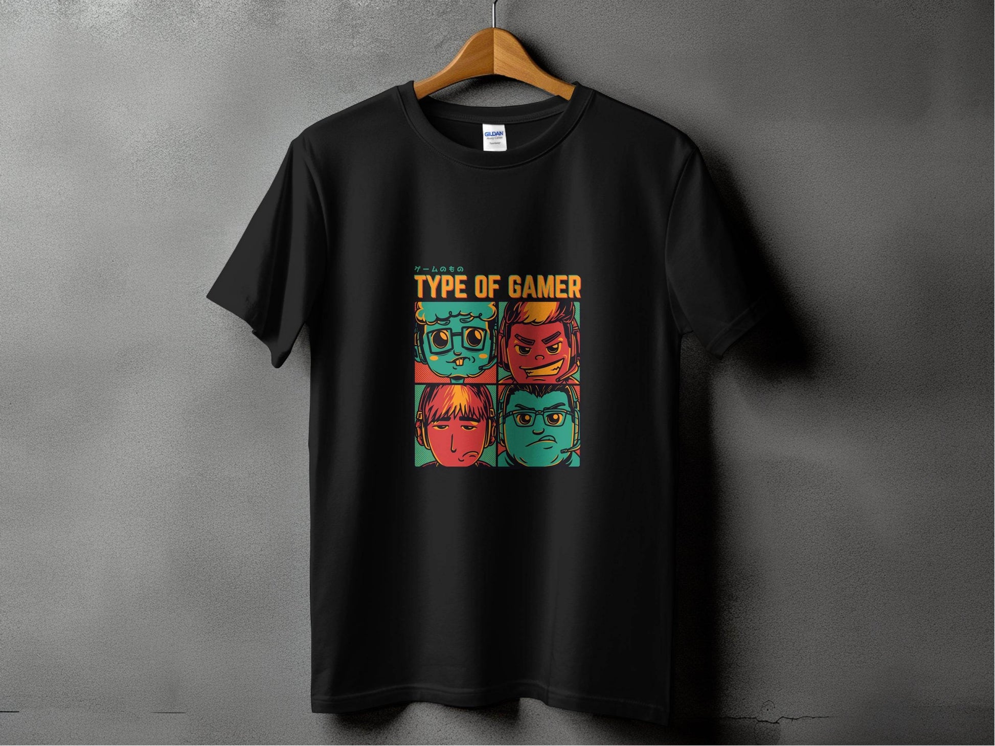 Type Of Gamer Video Gaming Four Styles Illustration T-Shirt - Design & Vybe