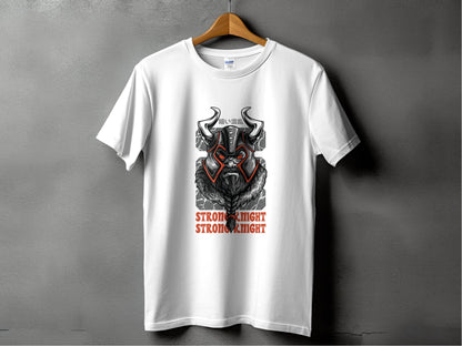 Strong Knight Samurai Graphic Funny Art Style T-Shirt - Design & Vybe