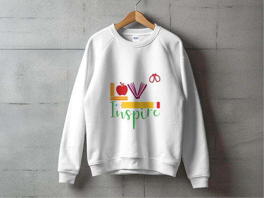Teach Love Inspire Back To School Design Teachers Sweater - Design & Vybe