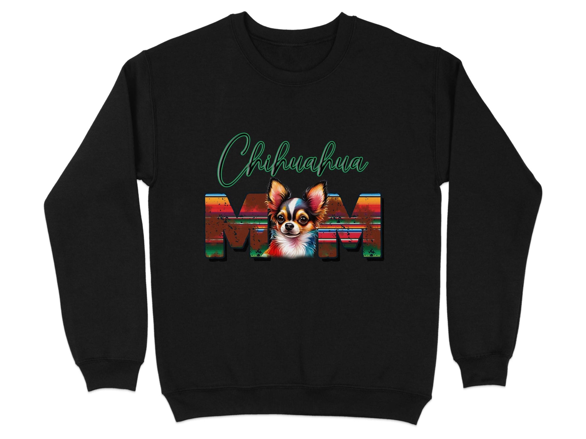 Chihuahua Mom Dog Colorful Letters Design Sweater - Design & Vybe