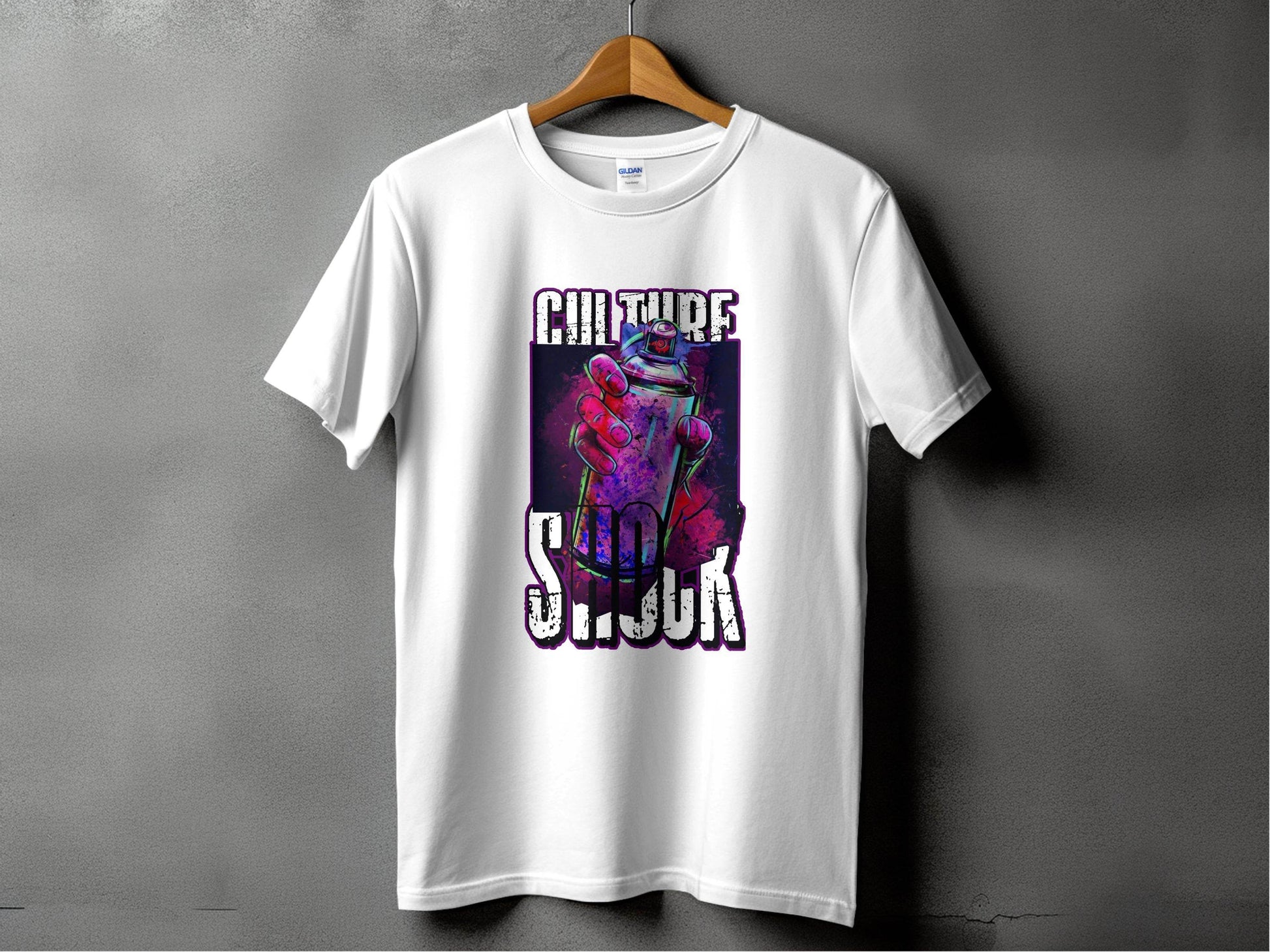 Culture Shock Spray Paint Art Cool Style T-Shirt - Design & Vybe
