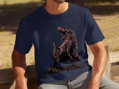 Fierce T-Rex Roaring Dinosaur Graphic T-Shirt - Design & Vybe
