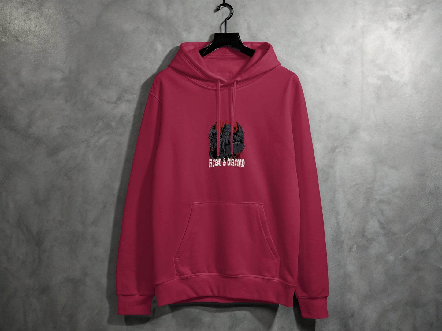 Rise and Grind Skater Monster Graphic Novelty Hoodie - Design & Vybe