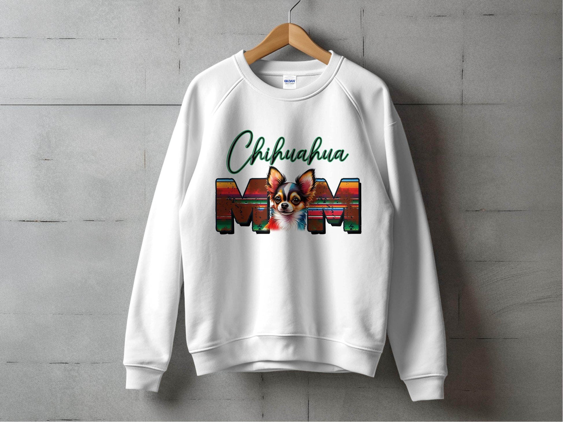 Chihuahua Mom Dog Colorful Letters Design Sweater - Design & Vybe