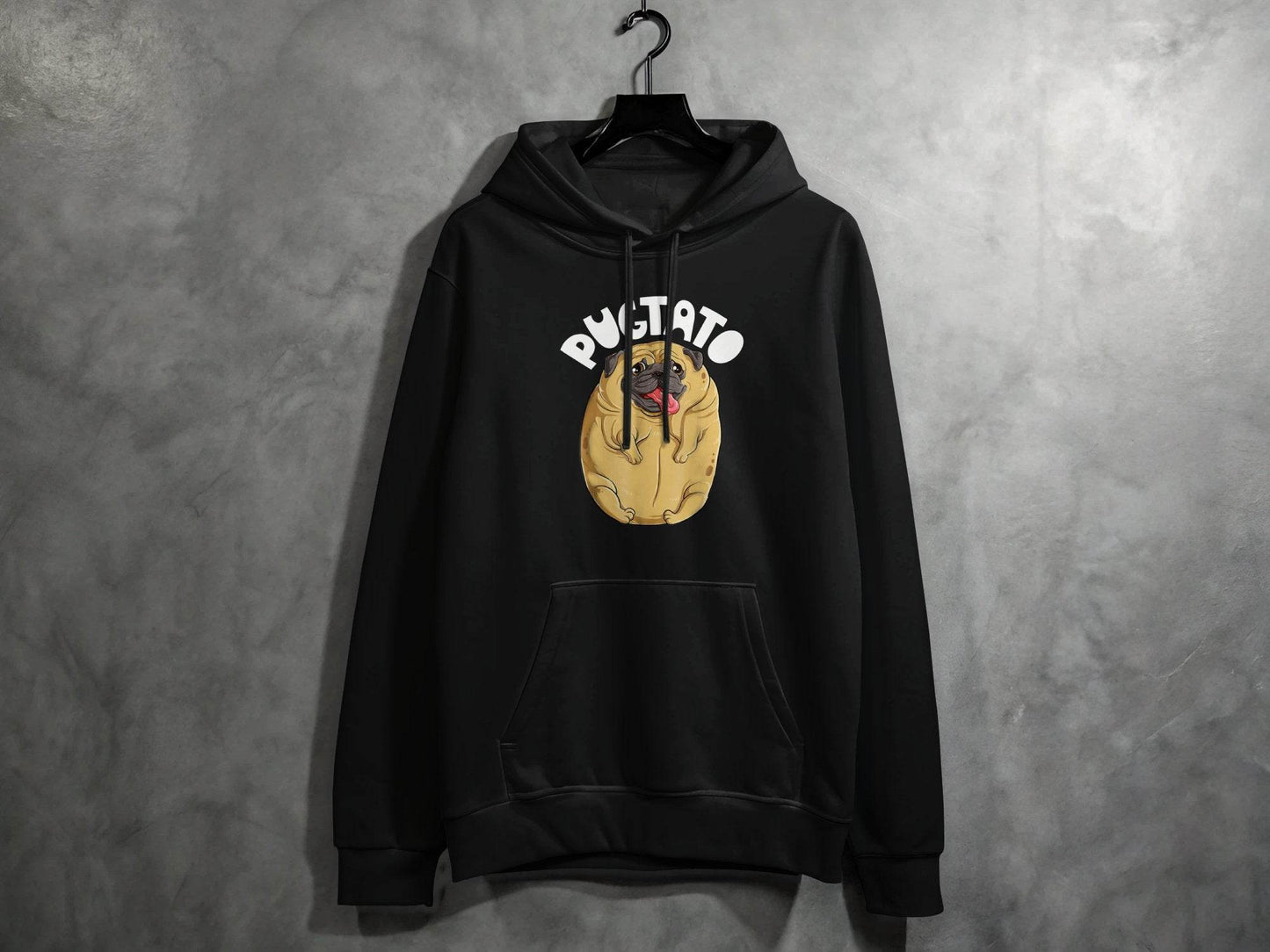 Cute Pugtato Dog Pug Design Graphic Hoodie - Design & Vybe