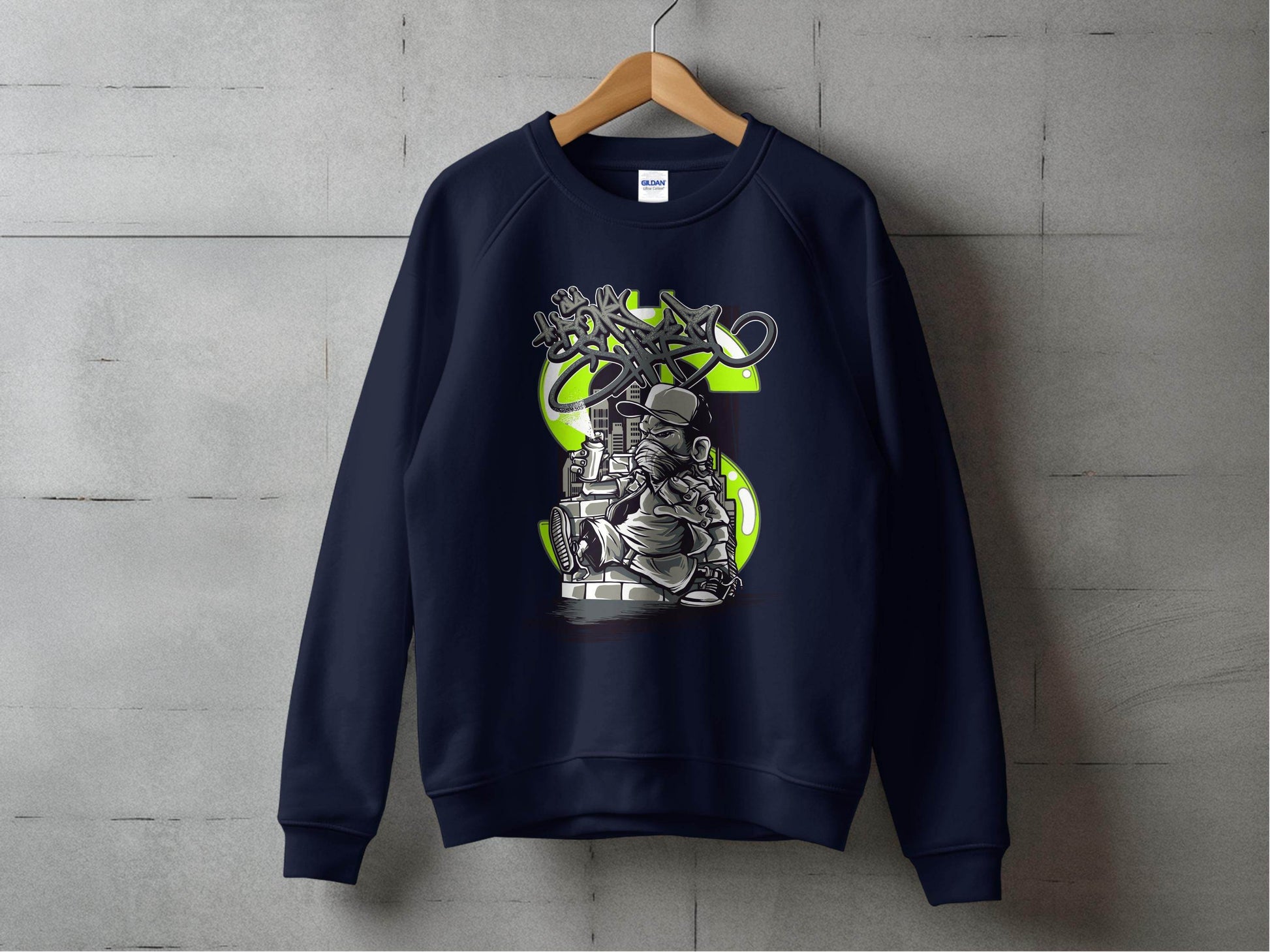 Urban Street Art Graffiti Character Design Printed Sweater - Design & Vybe