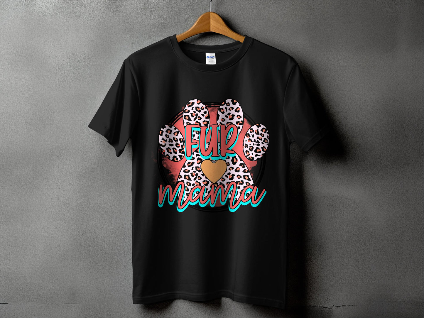 Fur Mama Graphic Paw Print T-shirt product