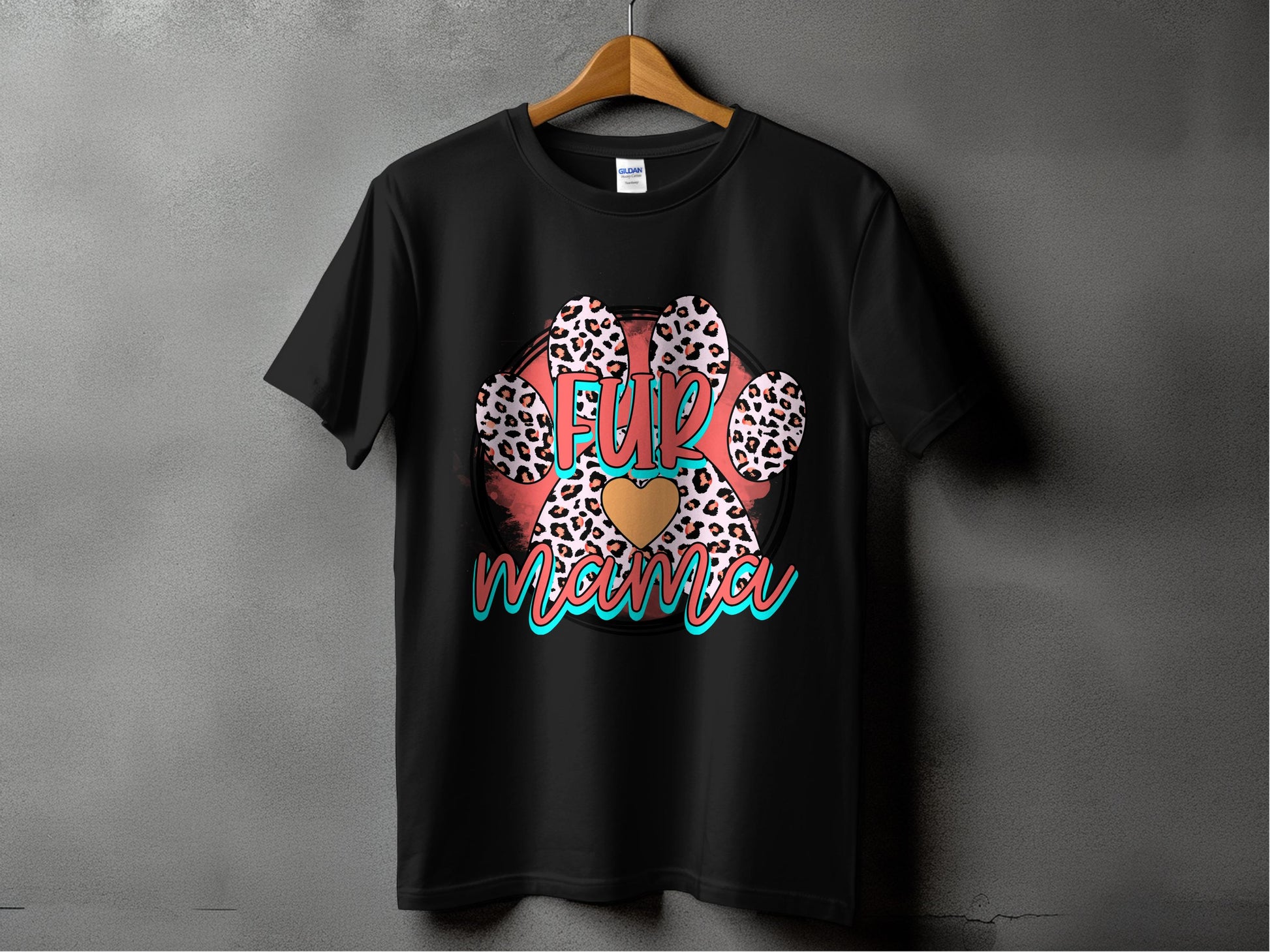 Fur Mama Graphic Paw Print T-shirt product