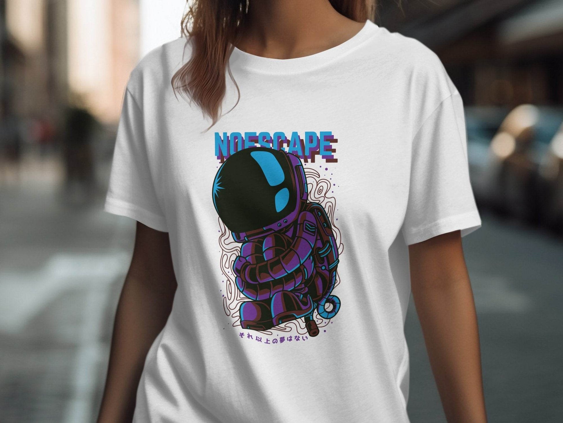 No Escape Spaceman Illustration Graphic T-Shirt - Design & Vybe