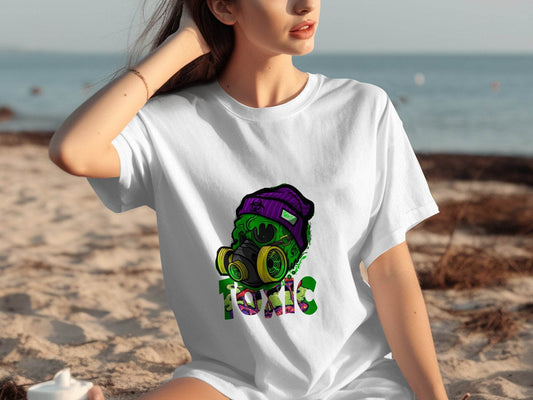 Toxic Waste Character Image Design Printed Graphic T-Shirt - Design & Vybe