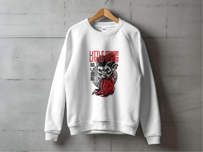 Little Demon Graphic Japanese Art Style Sweater - Design & Vybe