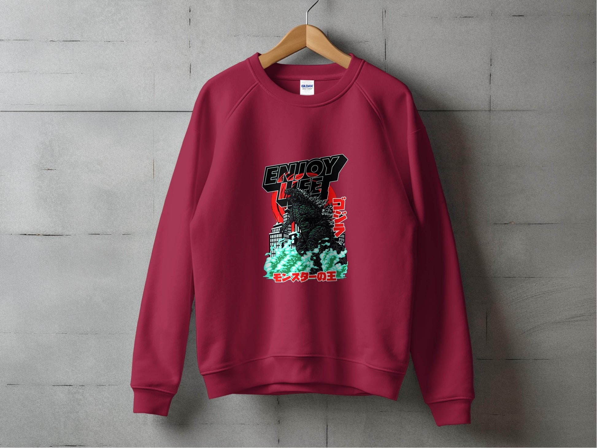 Enjoy Life Godzilla Monster King Of The Monsters Hoodie - Design & Vybe