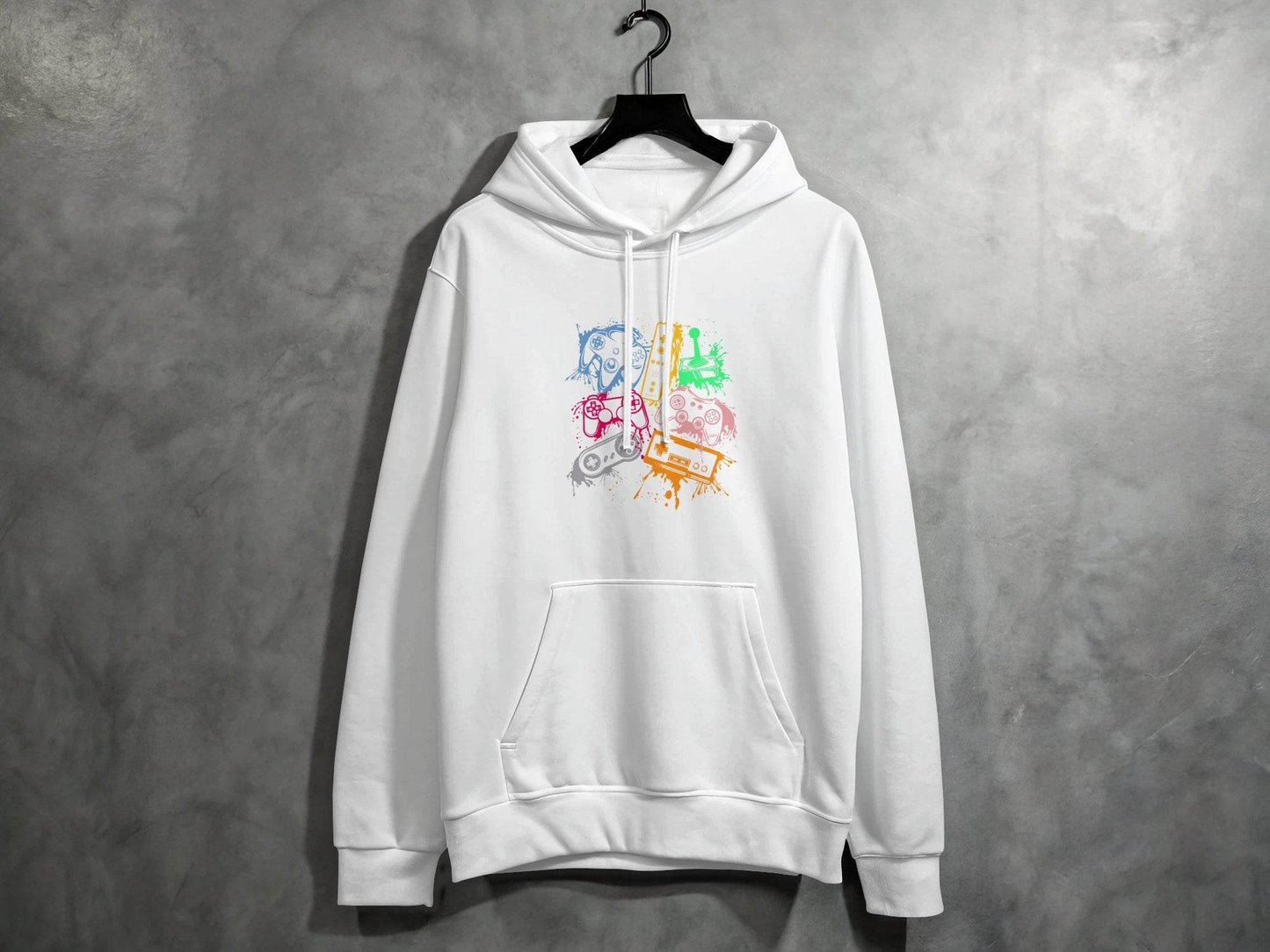 Gaming Console Joypad Colorful Style Design Artwork Hoodie - Design & Vybe