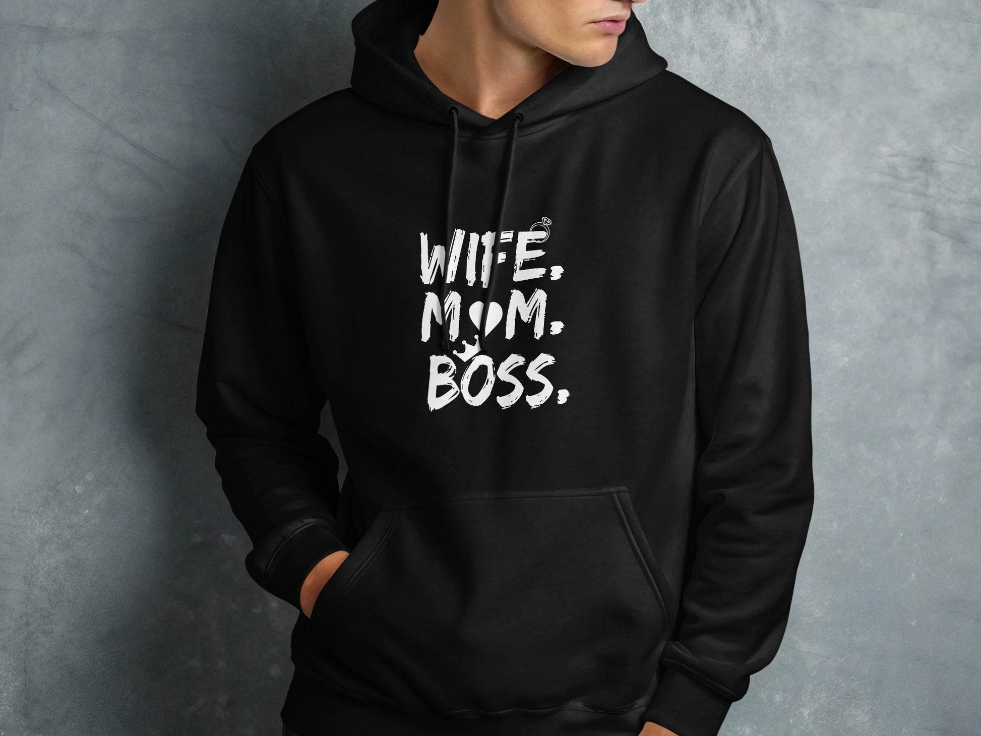 Wife Mom Boss Superwoman Design For Queens Hoodie - Design & Vybe