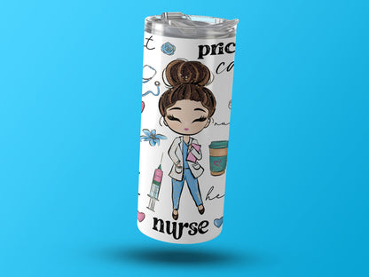 Cute Nurse Cartoon Design Insulated Tumbler product type