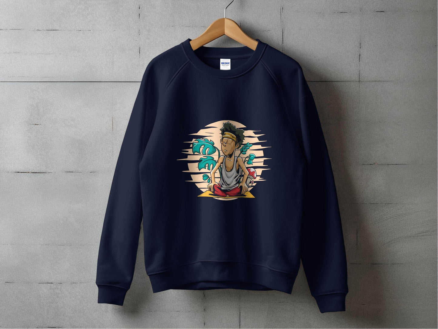 Yoga Enthusiast Graphic Printed Casual Sweater - Design & Vybe