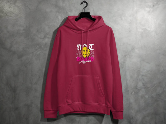 Melting Face Smiley Bored Expression Graphic Hoodie - Design & Vybe