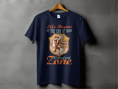 Life Begins At The End Comfort Zone graphic t-shirt product