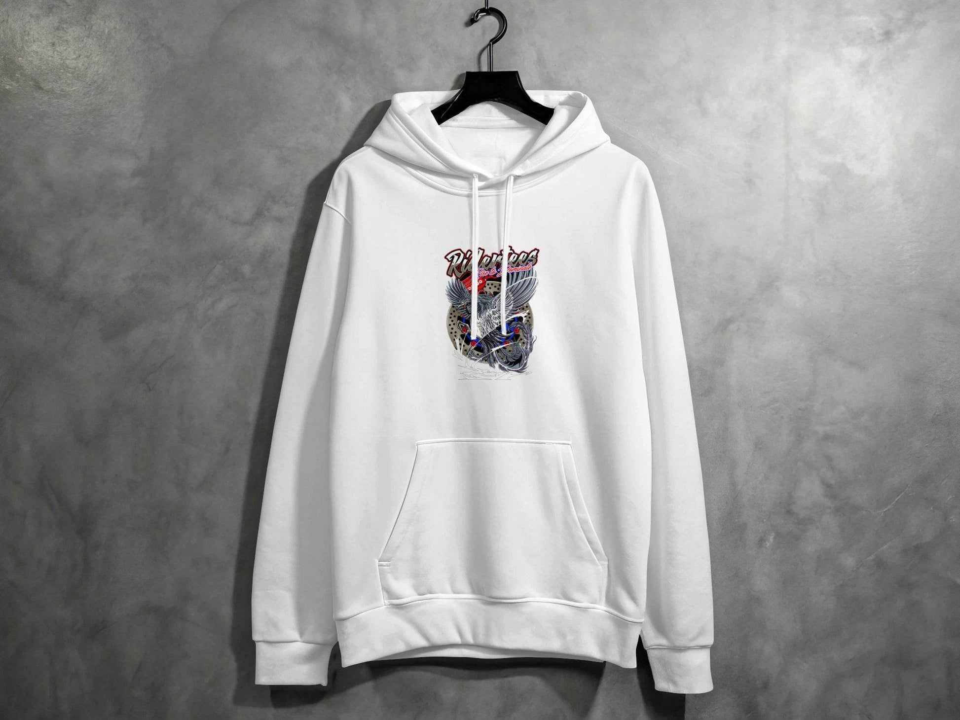Ridertees Rise to Dominate Phoenix Design Graphic Hoodie - Design & Vybe