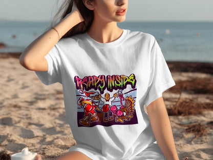 Ready Inside Graphic White T-Shirt product type
