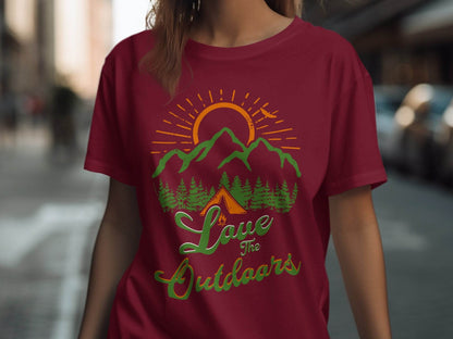 Love The Outdoors Graphic Adventure T-Shirt - Design & Vybe