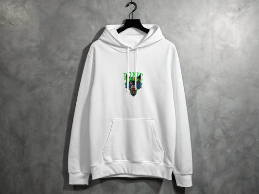 Toxic Wolf Artistic Graphic with Goggles Cool Hoodie - Design & Vybe