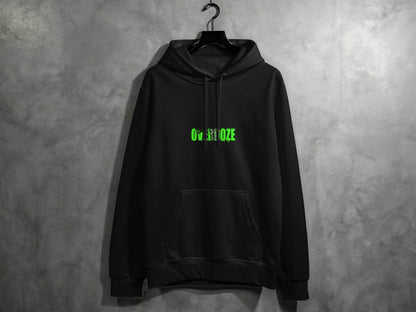 Overdoze Neon Green With Face Graphic Trendy Image Hoodie - Design & Vybe
