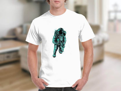 Astronaut with Ice Cream Graphics Cool Print For T-Shirt - Design & Vybe