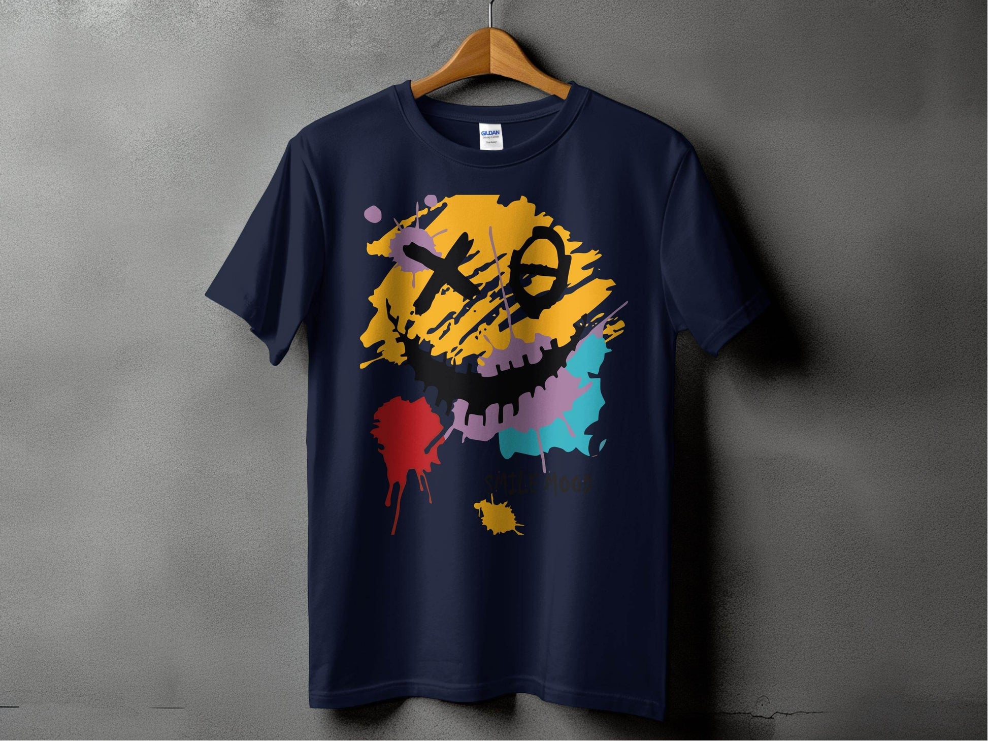 Colorful Smile Mood Abstract Art T-Shirt - Design & Vybe