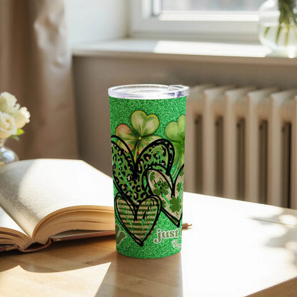 Not Lucky Just Blessed St Patricks Day Themed Christian Tumbler - Design & Vybe