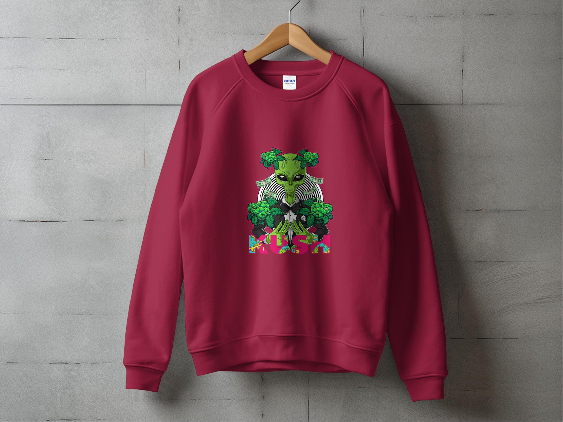 Alien with Green Smoke Graphic Sweatshirt product