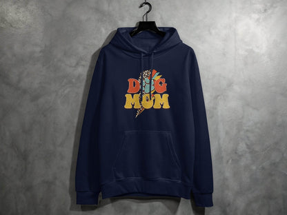 Retro Leopard Dog Mom Paw Print Design Great Gift Hoodie - Design & Vybe