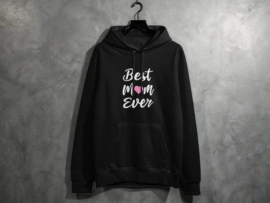 Best Mom Ever with Heart Mothers Day Celebration Hoodie - Design & Vybe