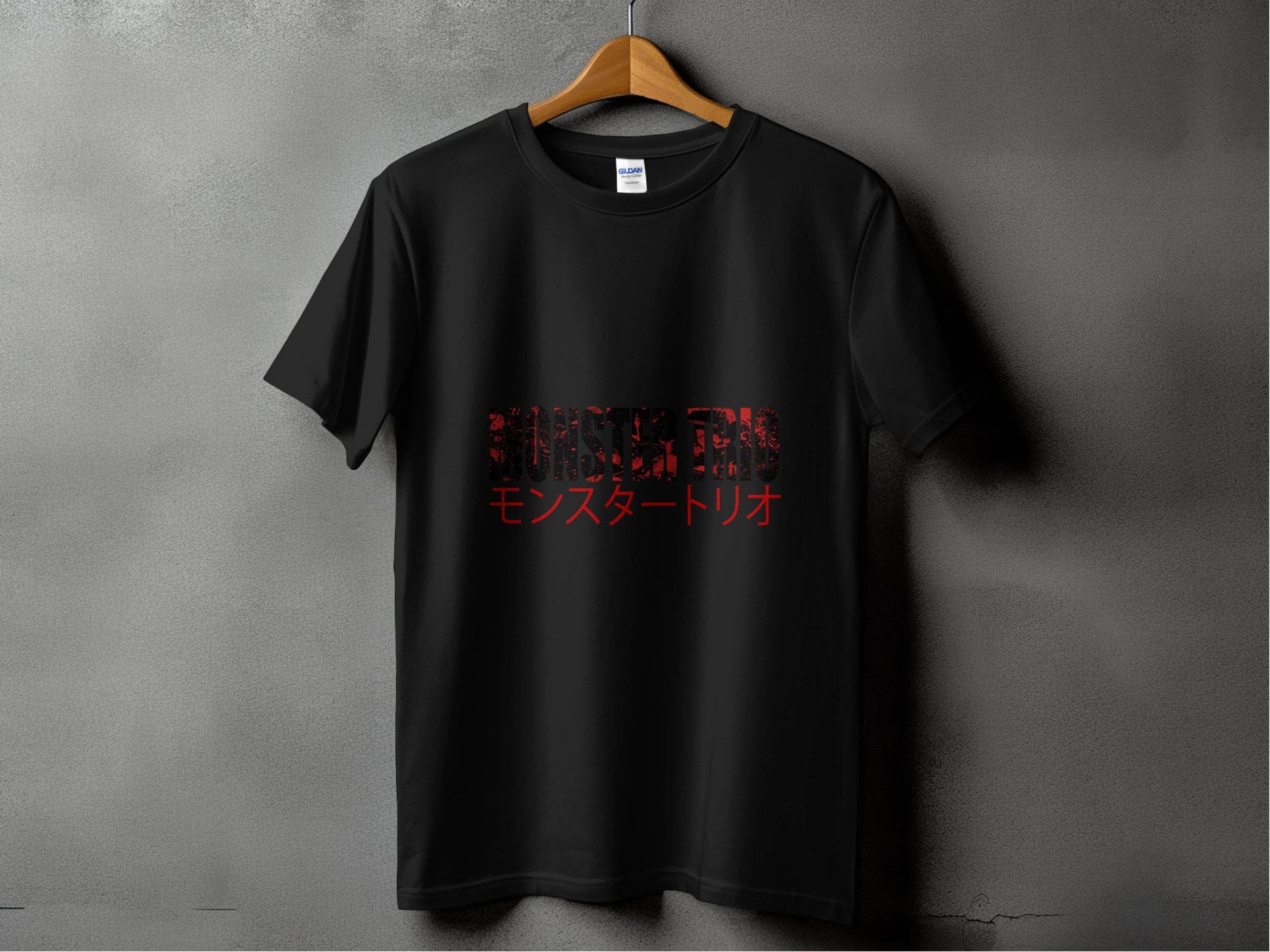 Monster Trio Japanese Text Design Fan Apparel T-Shirt - Design & Vybe