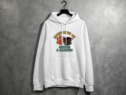 Motivated By Coffee Canines Graphic Art Novelty Hoodie - Design & Vybe