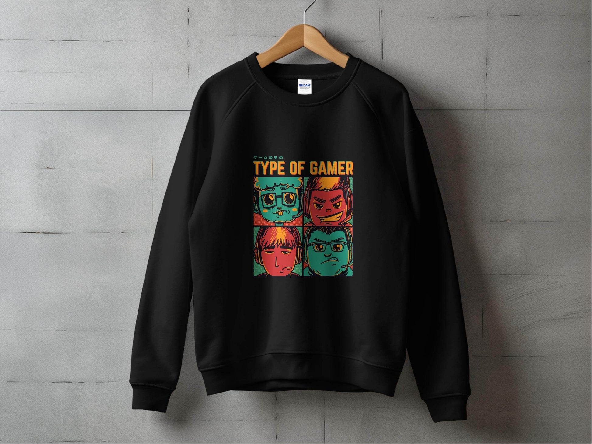 Type Of Gamer Video Gaming Four Styles Illustration Sweater - Design & Vybe