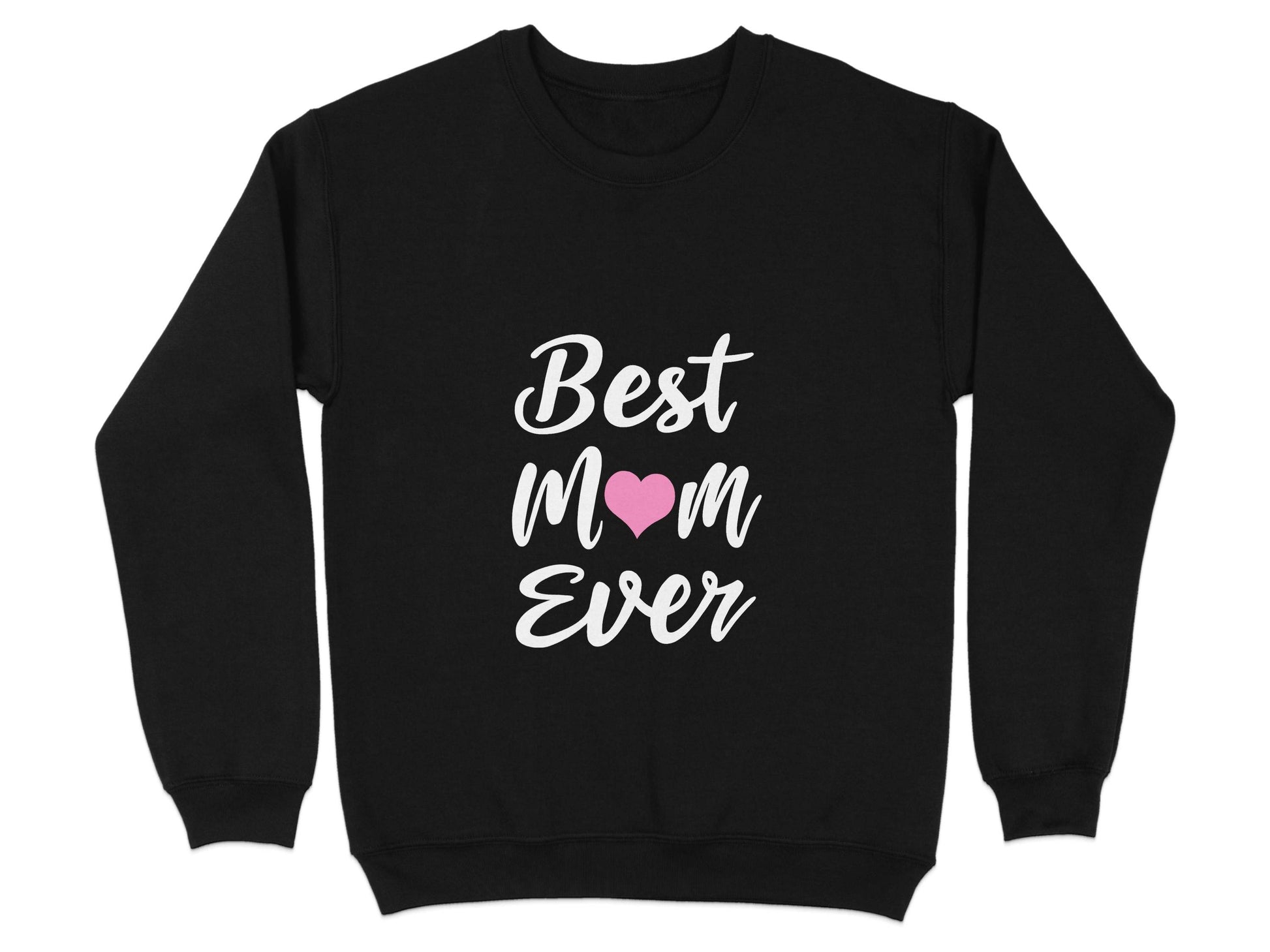 Best Mom Ever with Heart Mothers Day Celebration Sweater - Design & Vybe
