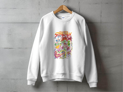 Helicopter Showdown Illustration Graphic Print Style Sweater - Design & Vybe