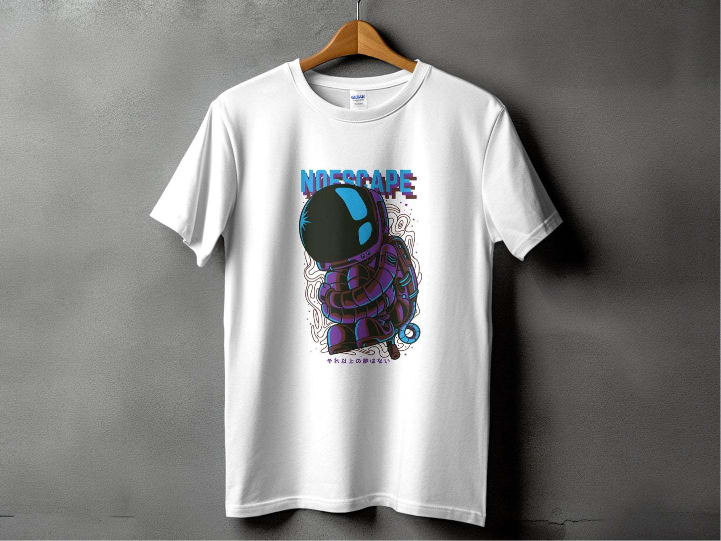 No Escape Spaceman Illustration Graphic T-Shirt - Design & Vybe