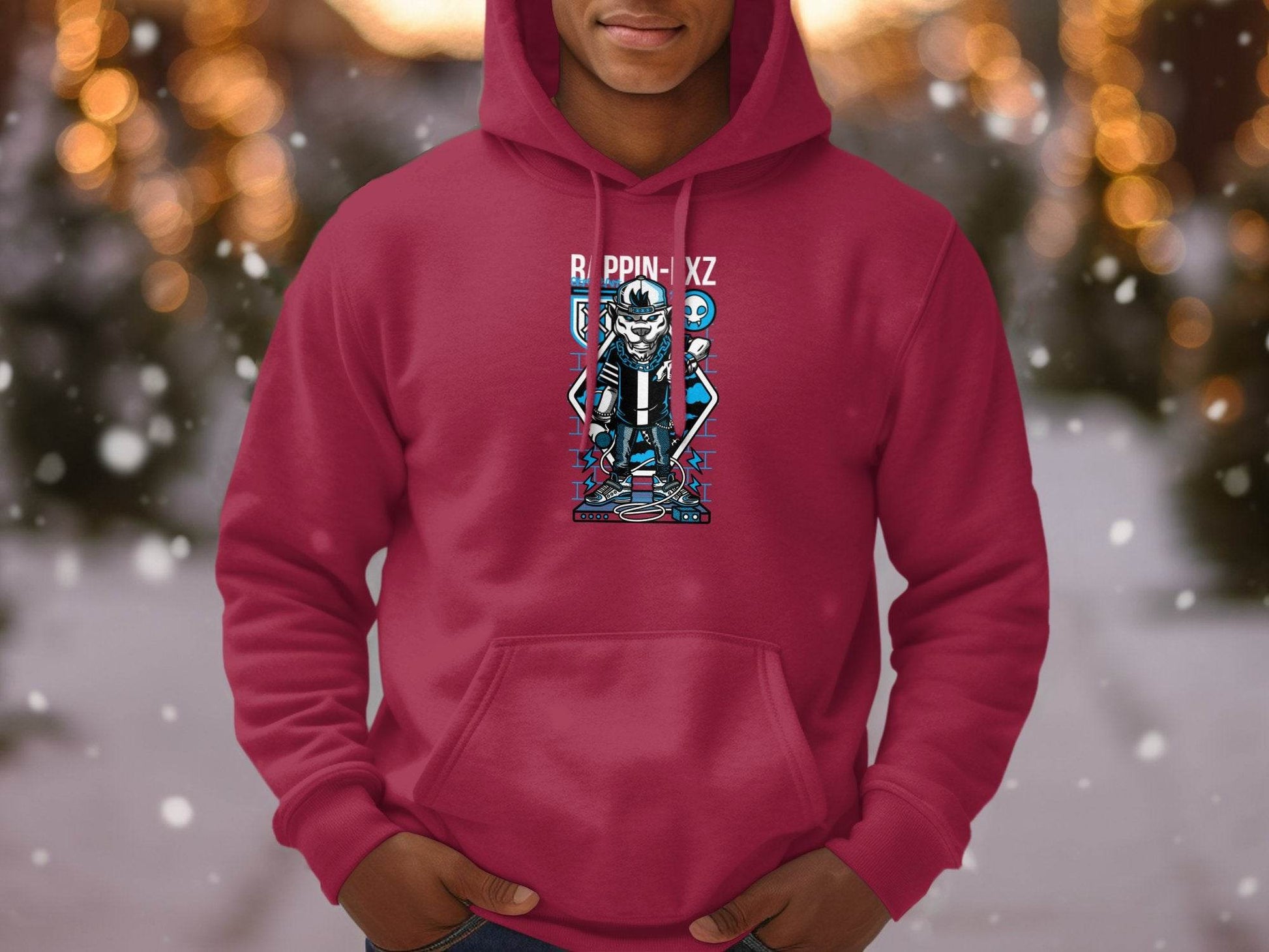 Street Art Urban Panther DJ Design Illustration Hoodie - Design & Vybe