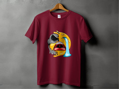 Melting Emoji Face Smiley Design Graphic T-Shirt - Design & Vybe