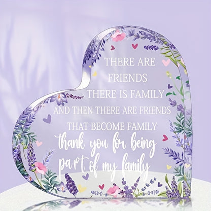Acrylic Lavender Friendship Gift