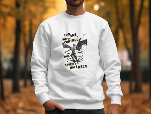 You Are Not In Control Dept 27 Project Graphic Sweater - Design & Vybe