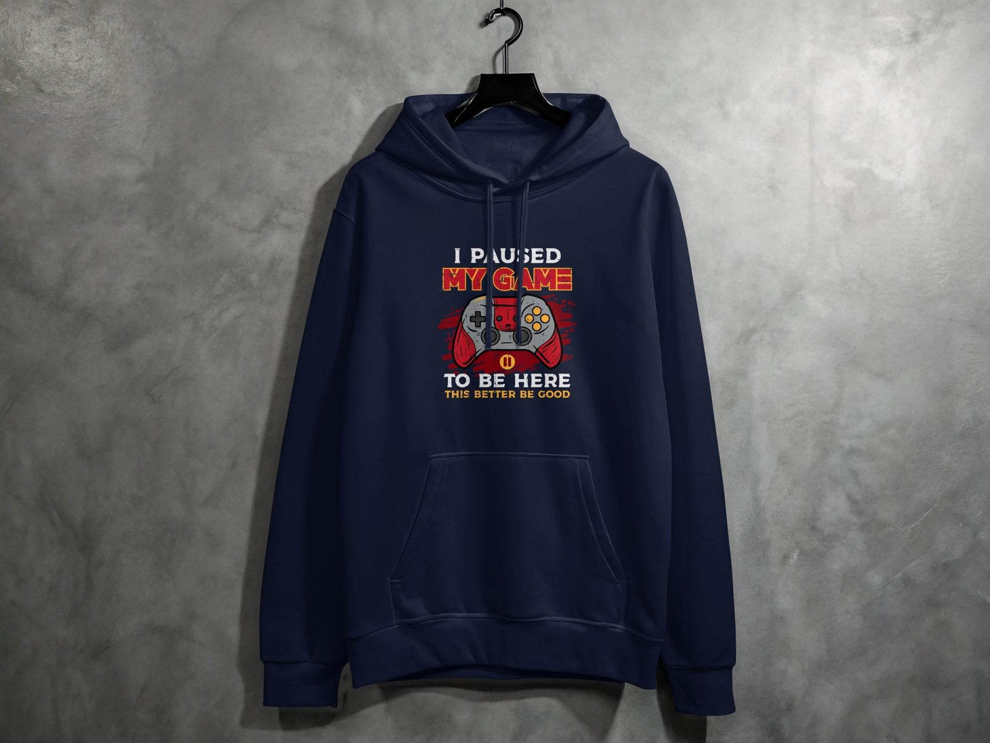I Paused My Game To Be Here Gaming Controller Hoodie - Design & Vybe