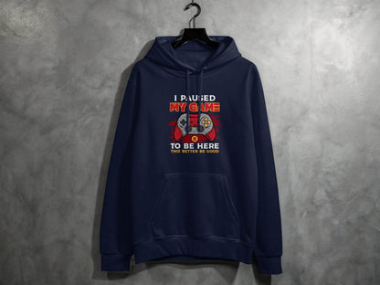 I Paused My Game To Be Here Gaming Controller Hoodie - Design & Vybe