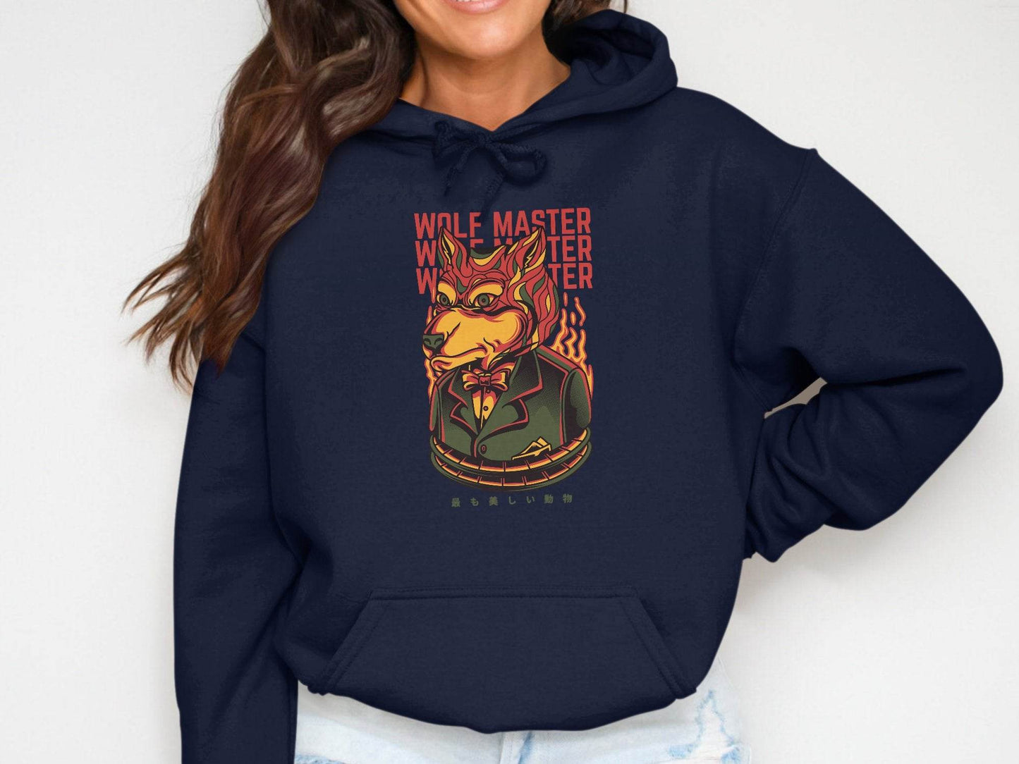 Wolf Master Illustration Artistic Apparel Design Hoodie - Design & Vybe