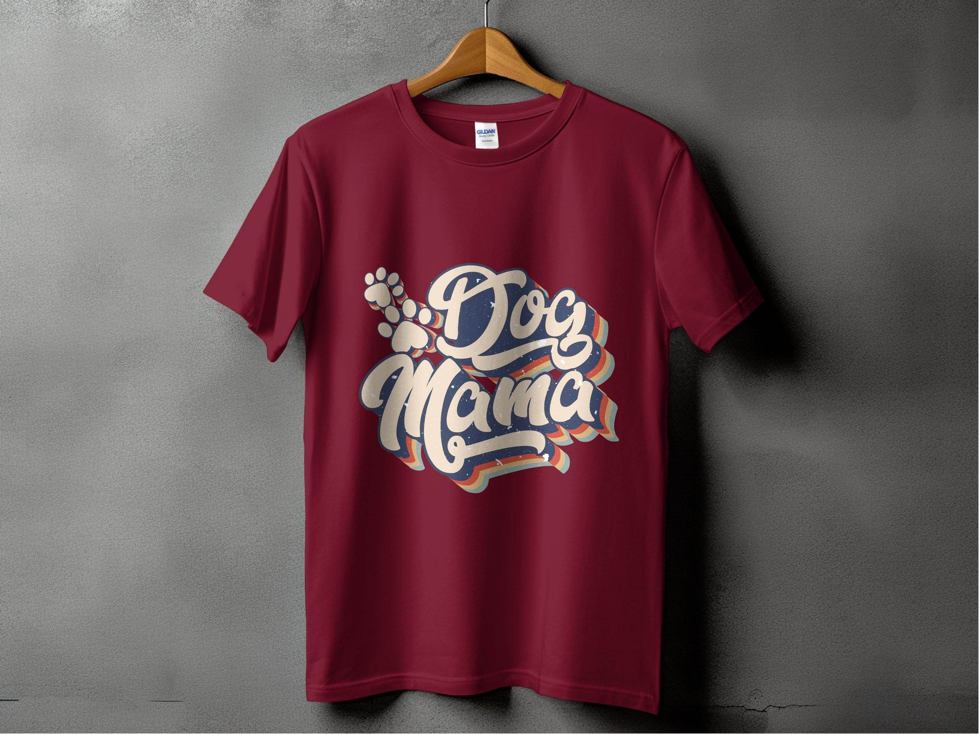 Retro Style Dog Mama Vintage Design Graphic T-Shirt - Design & Vybe